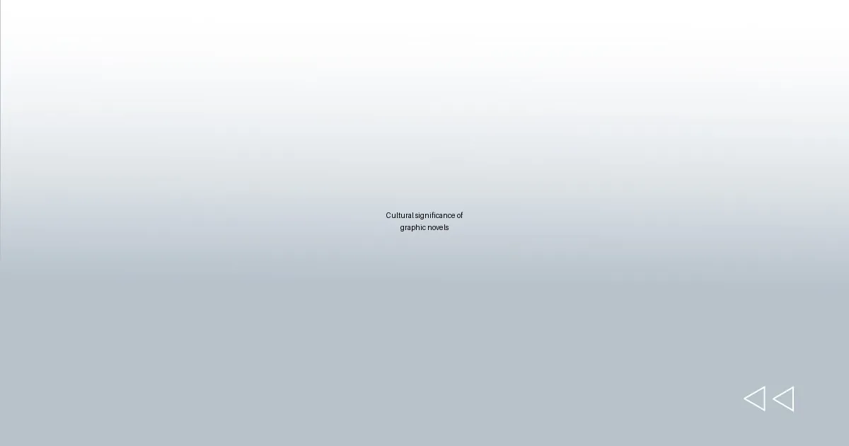 Cultural significance of graphic novels